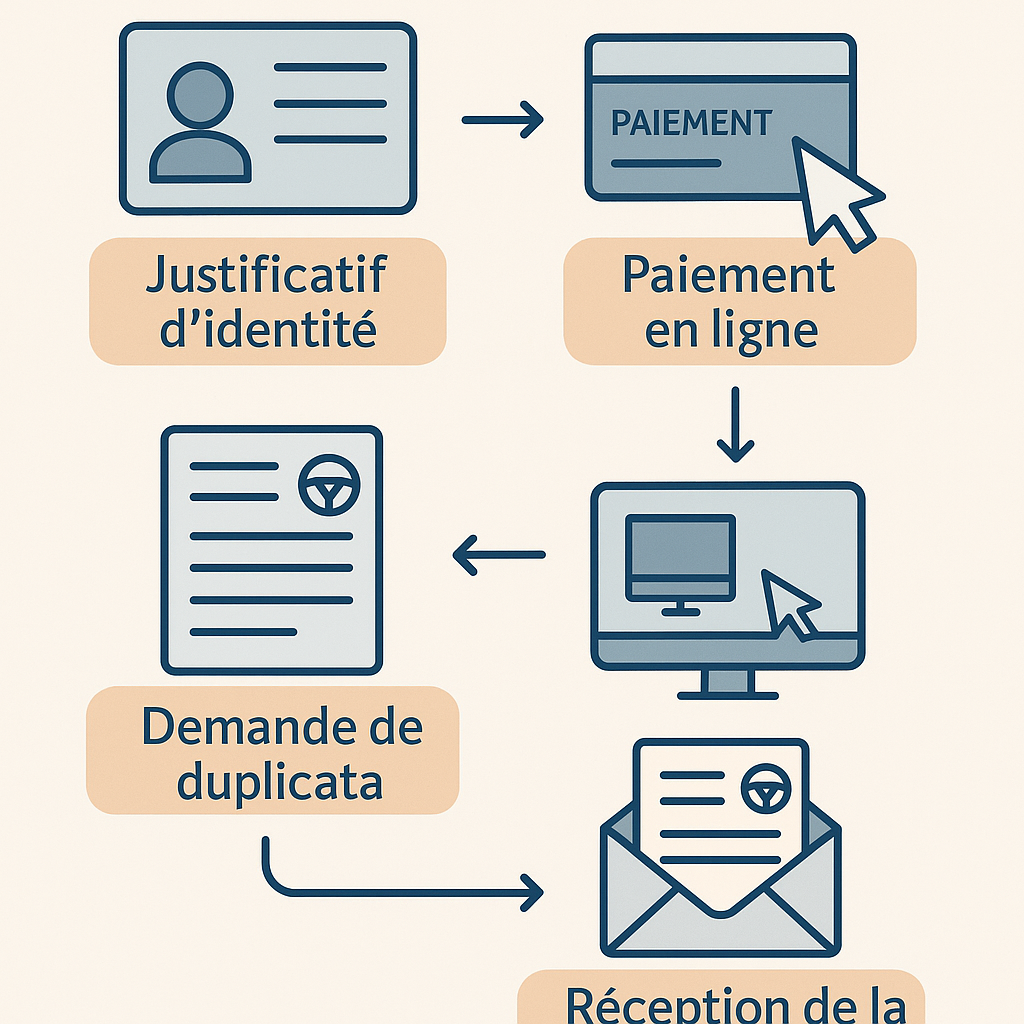 Image illustrant la demande de duplicata de carte grise