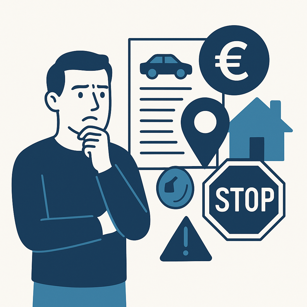 Illustration : Que risque-t-on en cas de non changement d'adresse de carte grise ?