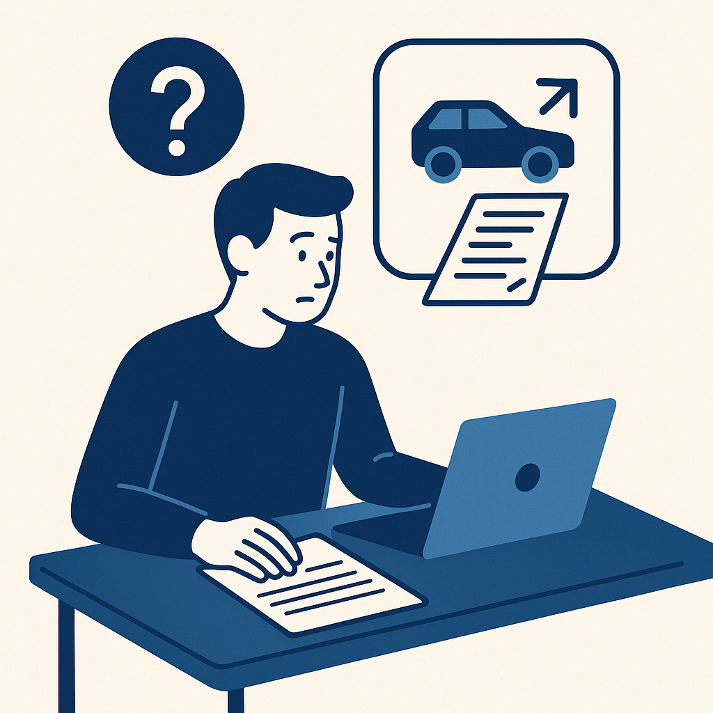 Illustration : Est-il possible de faire un enregistrement de cession sans carte grise ?