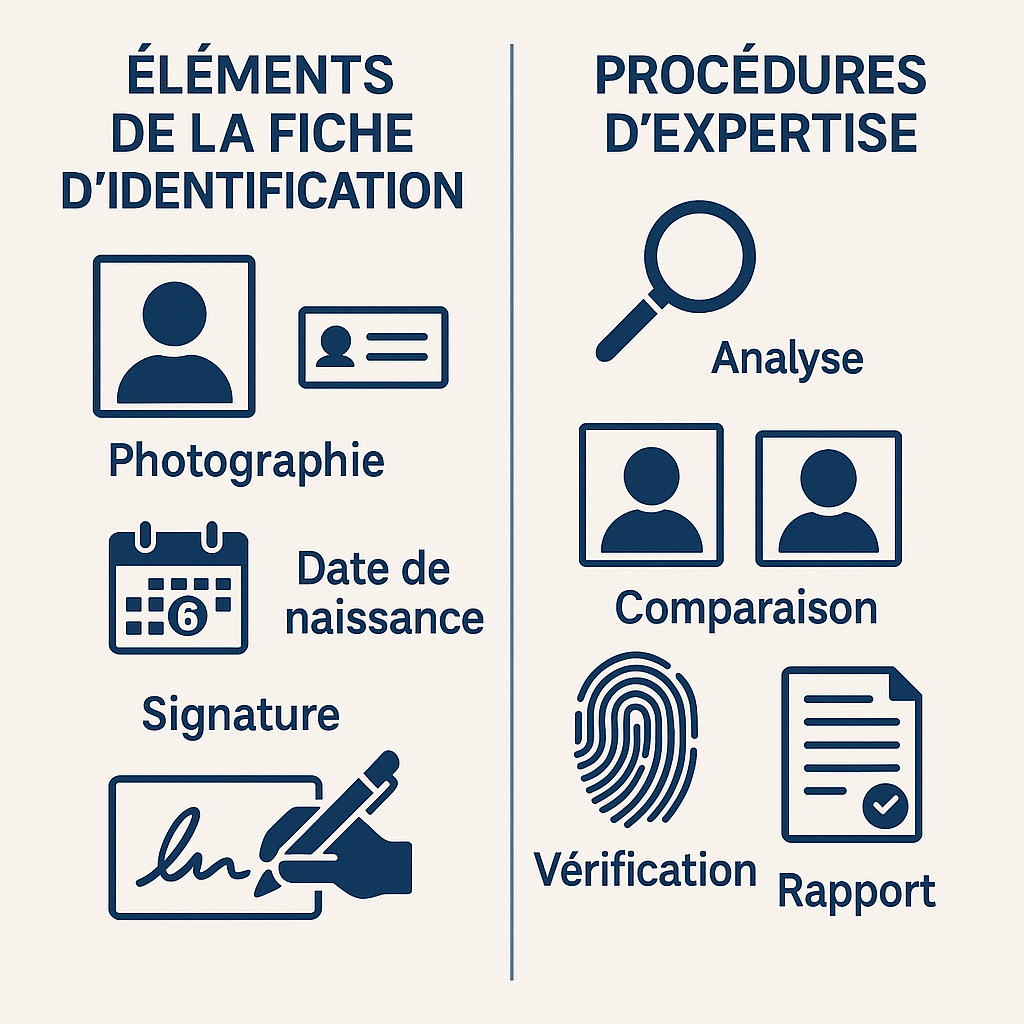Infographie sur les éléments de la fiche d'identification de véhicule
