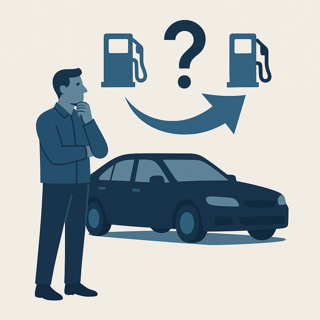 Illustration : Peut-on revenir à l’ancien type de carburant après un changement ?