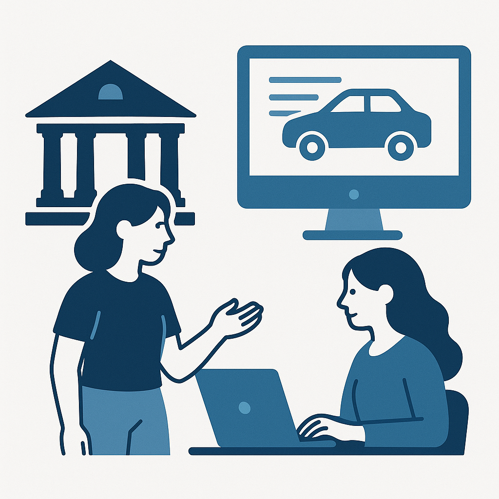 Illustration : Avantages de la demande de carte grise en ligne vs en préfecture
