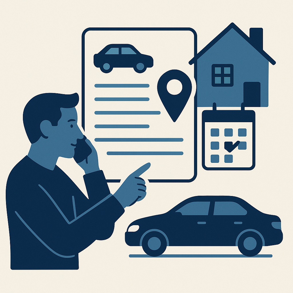 Illustration : Comment signaler un déménagement temporaire sur une carte grise ?