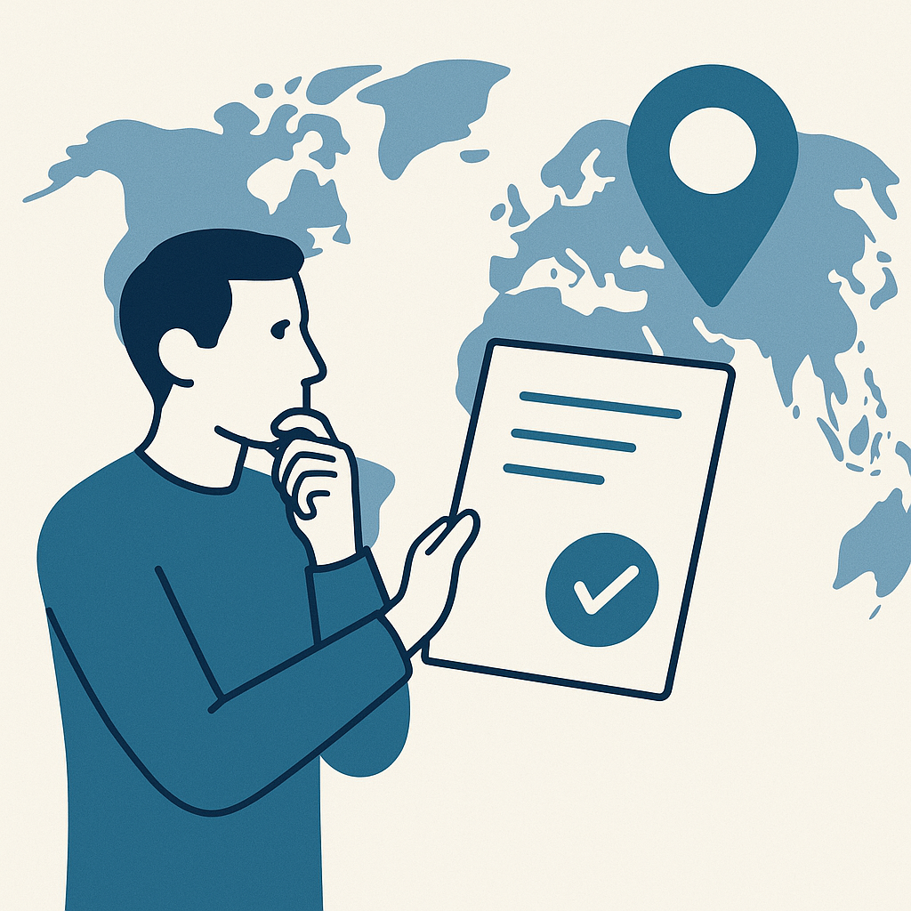 Illustration : Est-ce que le certificat de non-gage est valide à l’étranger ?