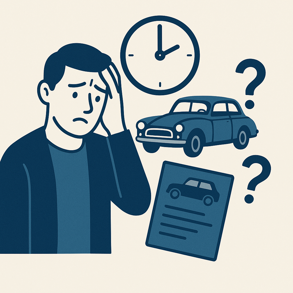 Illustration : Quel est le délai pour déclarer la perte d’une carte grise de collection ?
