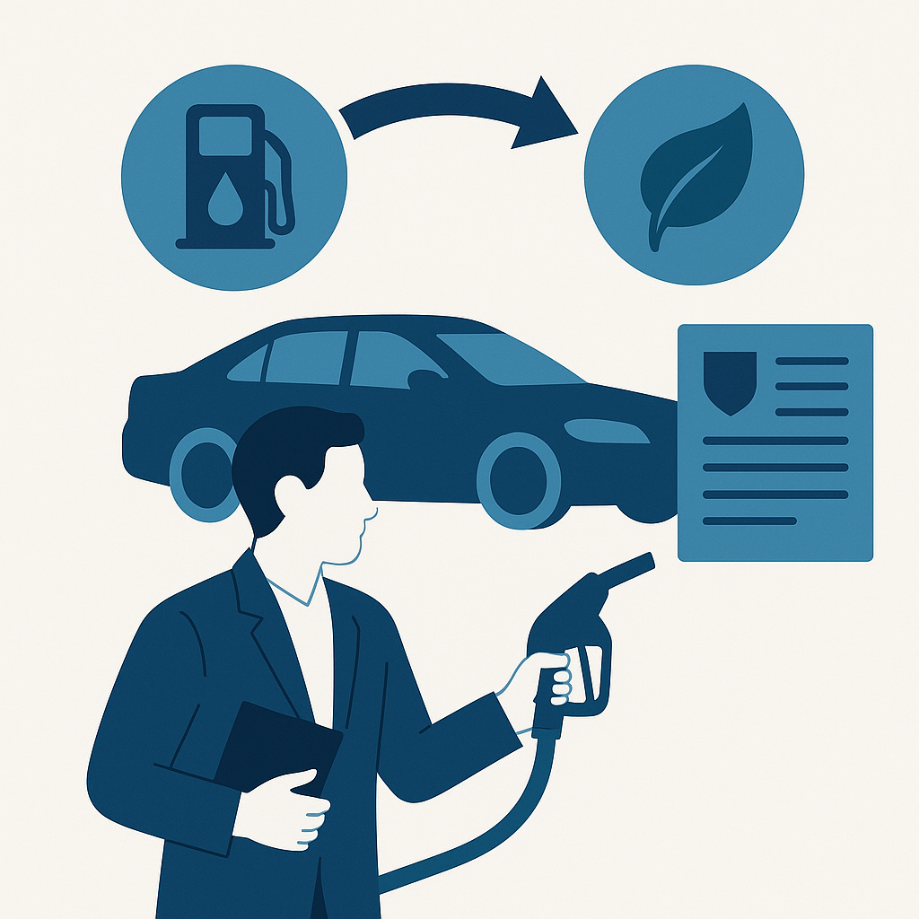 Illustration : Changement de type de carburant d’un véhicule : procédure et implications