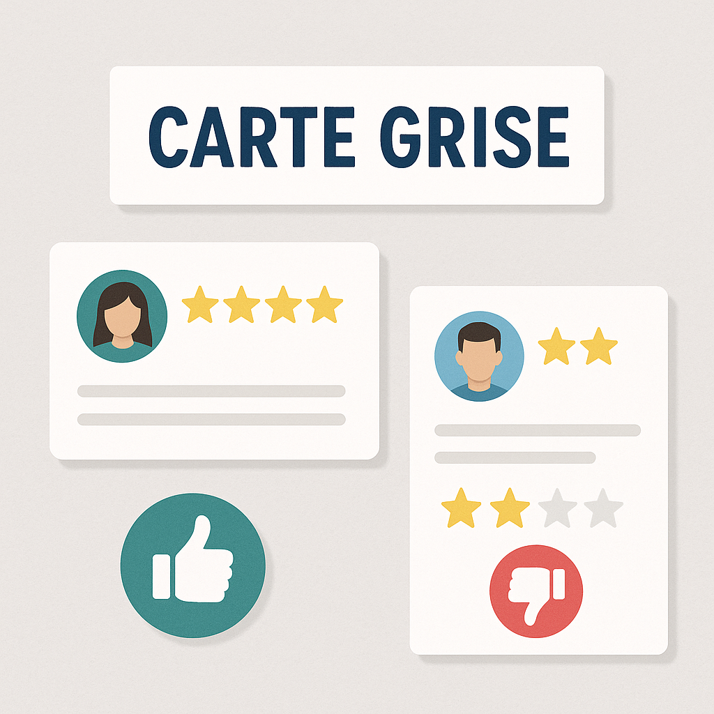 Avis sur le service de carte grise