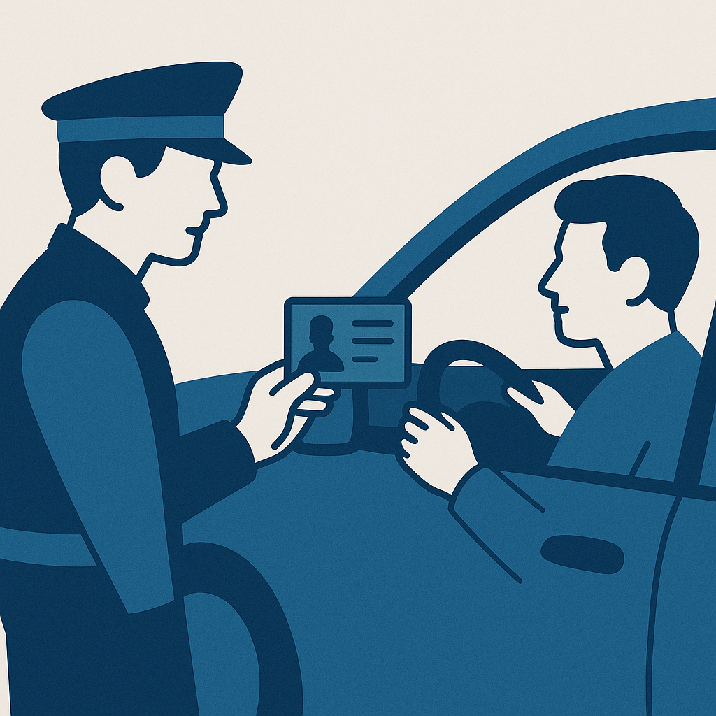 Illustration : Quel est le rôle de la fiche d’identification lors d’un contrôle routier ?