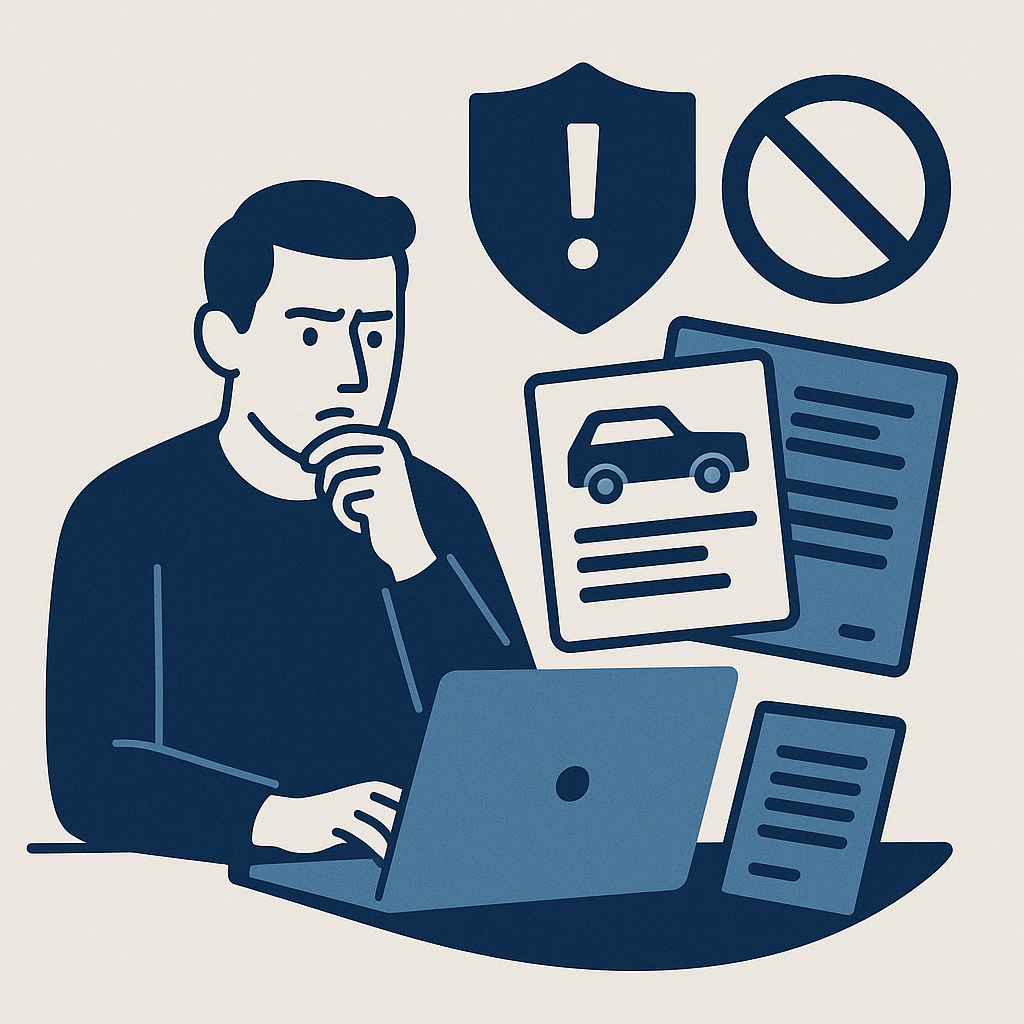 Illustration : Quel risque en cas d’utilisation de faux duplicata de carte grise ?