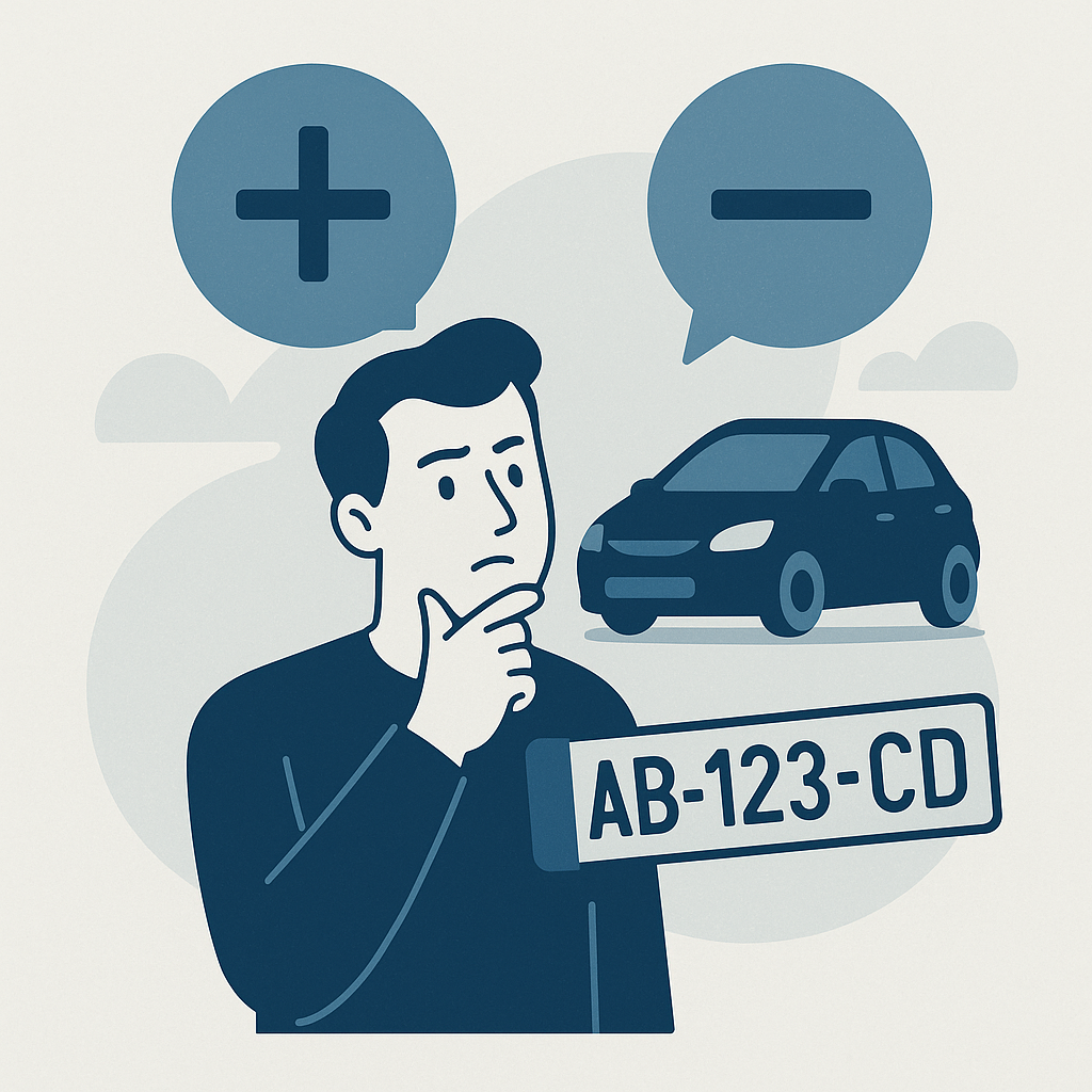 Illustration : Carte grise : avantages et inconvénients du changement de numéro