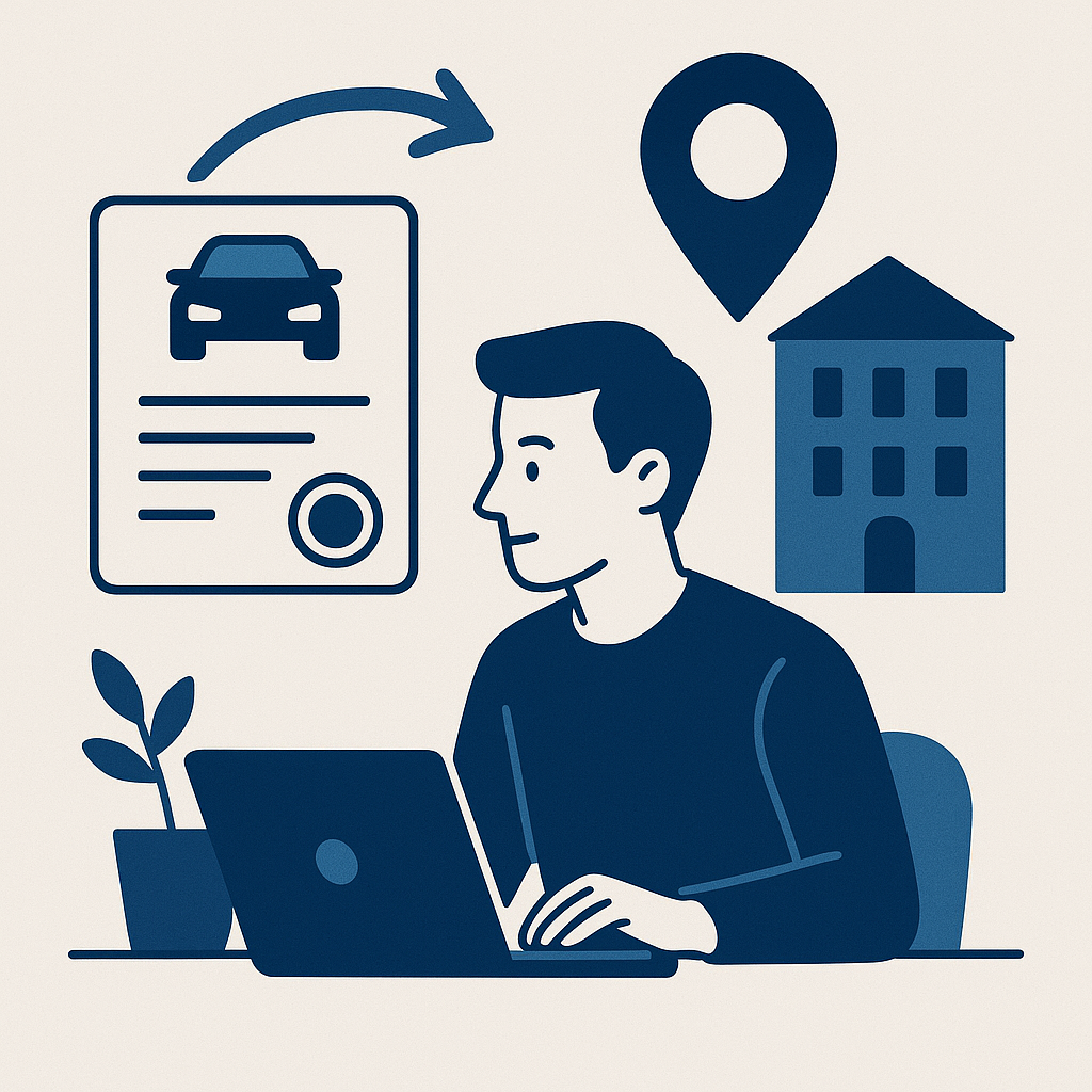 Illustration : Astuces démarche de changement d'adresse d'une carte grise en préfecture