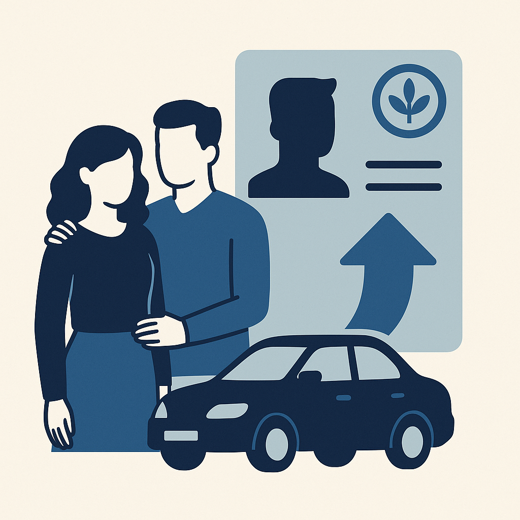 Illustration : Changement d'état civil et carte grise pour un véhicule dans l’ancien système d’immatriculation