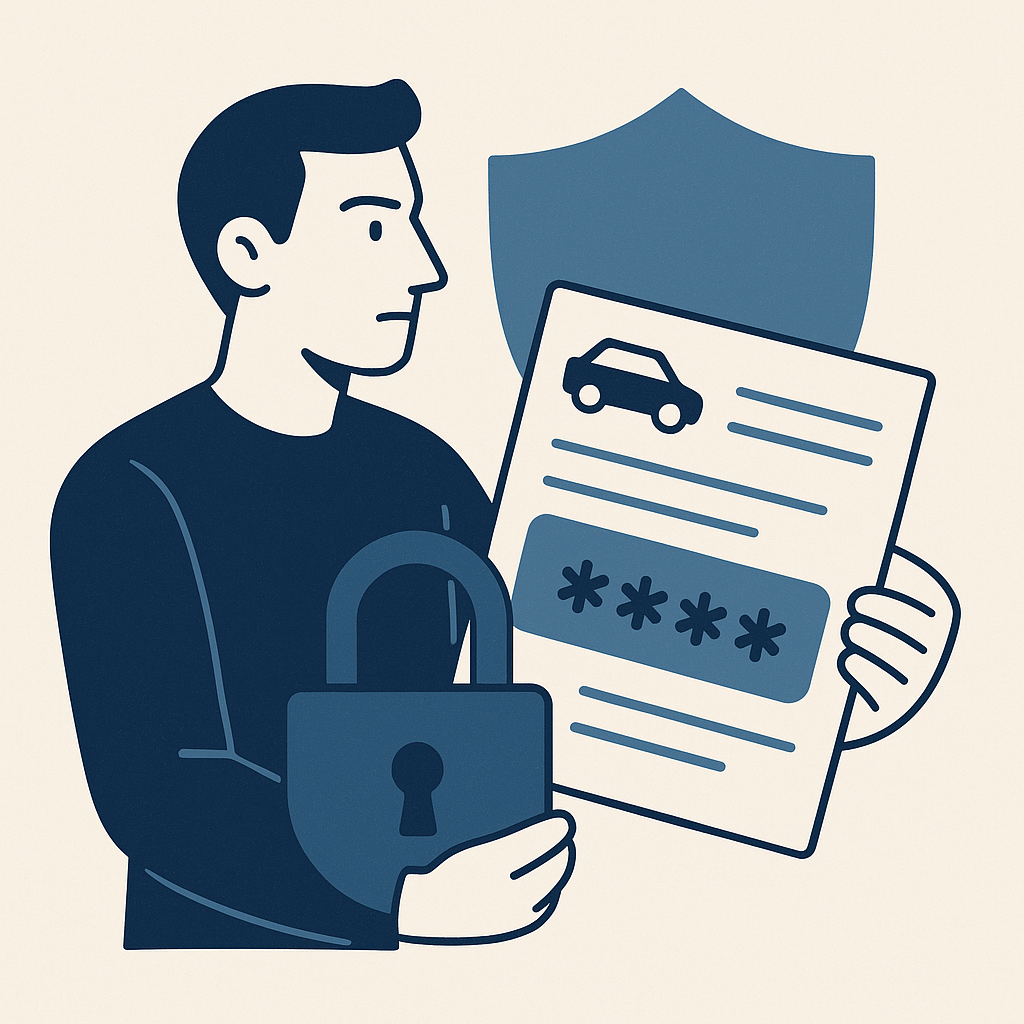 Illustration : Comment sécuriser son code confidentiel de carte grise ?