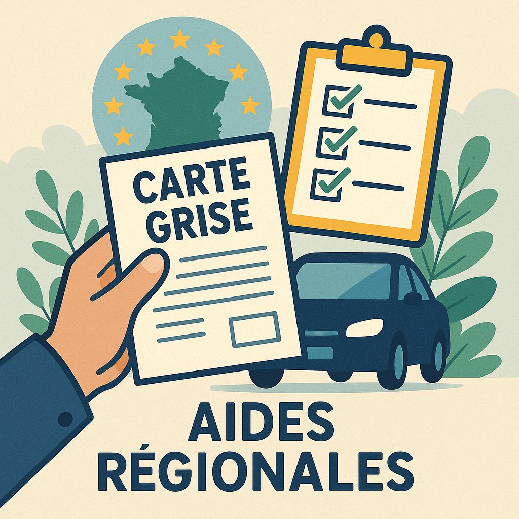 Illustration des aides régionales pour l'obtention de la carte grise