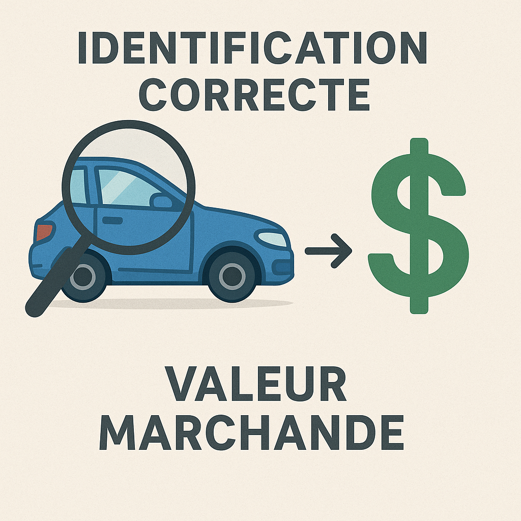 Illustration de l'importance de l'identification d'un véhicule pour sa valeur