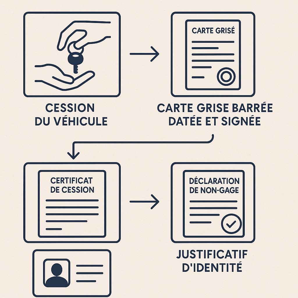 Guide illustré du processus de cession de carte grise