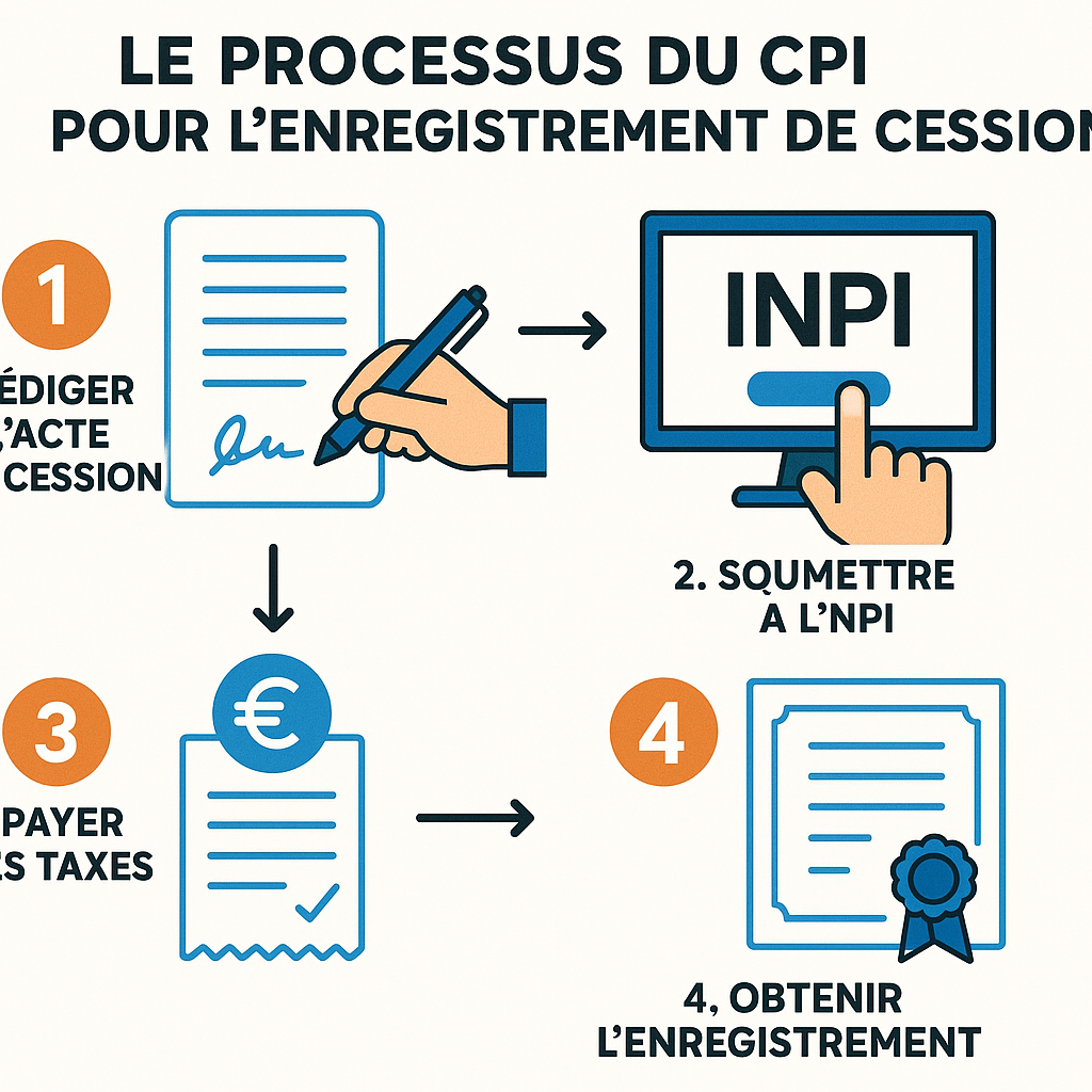 Infographie sur l'utilisation du Certificat Provisoire d'Immatriculation pour la cession de véhicule
