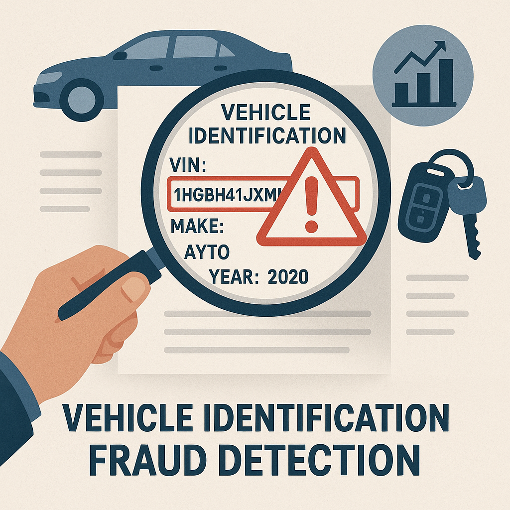 Illustration du rôle de la police dans la détection des fraudes sur les fiches d'identification des véhicules.