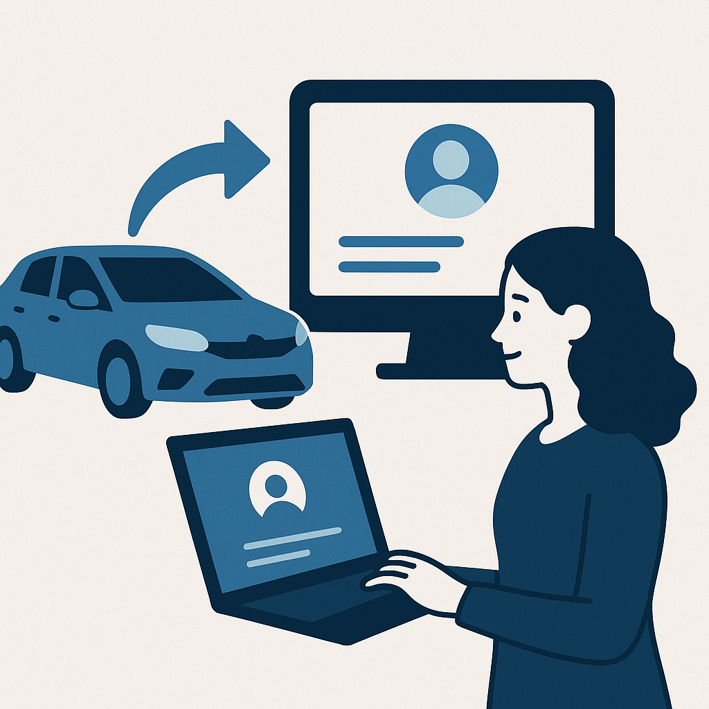 Illustration : Faire le changement d'état civil de sa carte grise sur les plateformes en ligne habilitées
